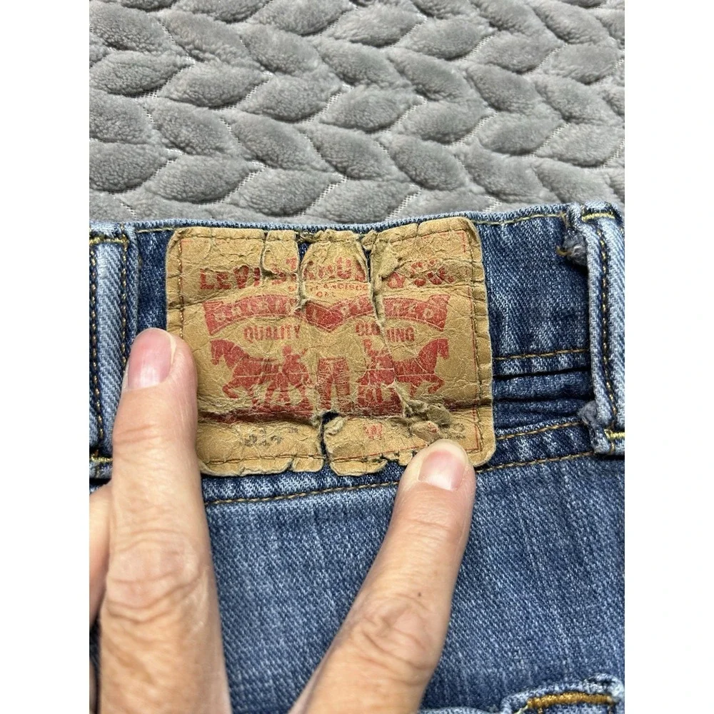 Levi's 514 Straight Fit Jeans Mens 38x32 Blue Medium Wash Denim Pants